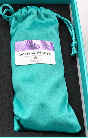 Bolsita Serena Mente de tela turquesa
